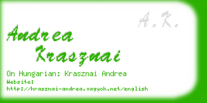 andrea krasznai business card